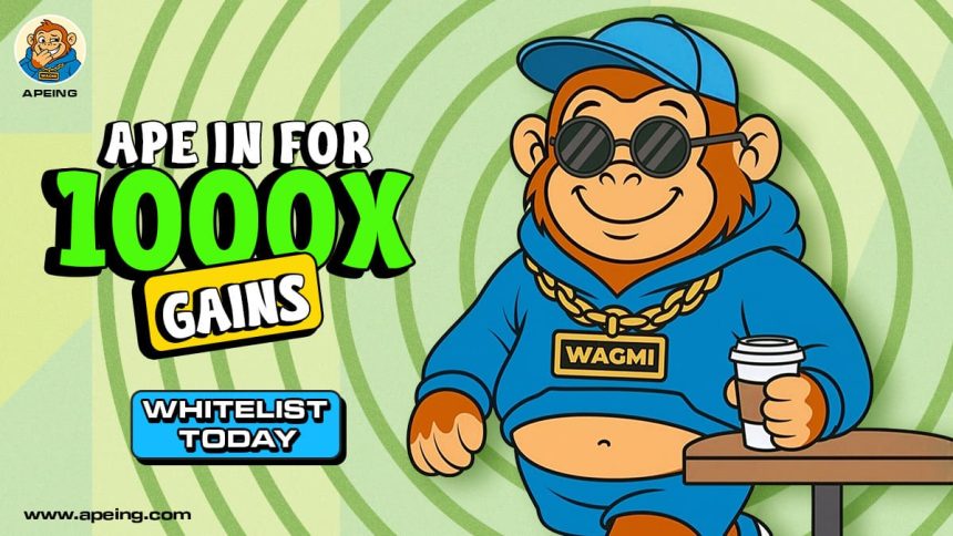 Apeing Leads New Crypto Coins as Ethereum, Cronos Consolidate