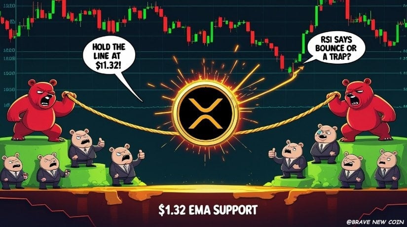 Oversold RSI Signals Relief Rally While $1.32 Appears as a Critical EMA Support