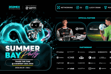 Zoomex to Attend Coinfest Asia 2026 as Gold Sponsor and Host Summer Bay Party in Bali