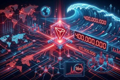 TRON Hits 400M Accounts After Adding Its Latest 100M in Just 16 Months