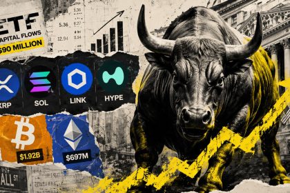 Wall Street just poured nearly $90 million into altcoins as XRP, SOL and HYPE rip higher