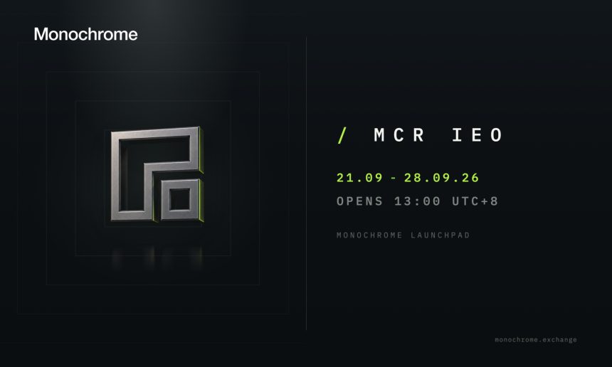 Multi-Asset Trading Venue Monochrome Exchange Announces IEO of Its Native Token, $MCR