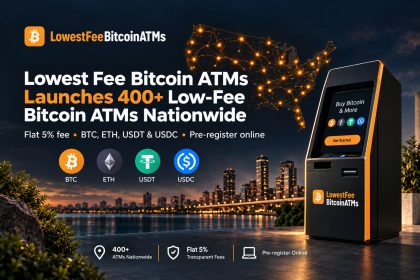 Lowest Fee Bitcoin ATMs Announces Launch of More Than 400 ATMs Nationwide
